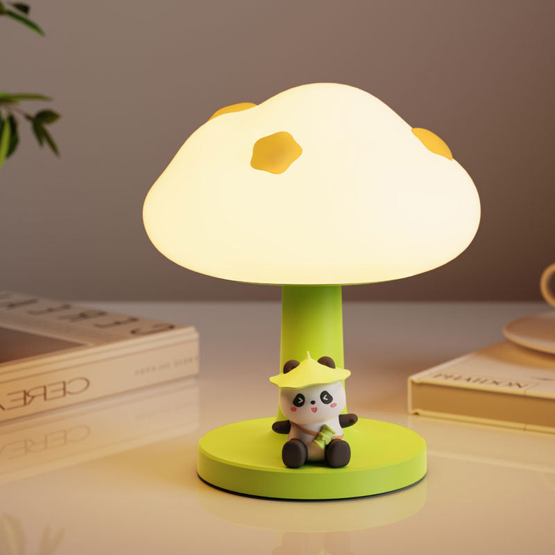 Zeitgenössische kreative Kinder Wolkenform Silikon ABS PVC LED Tischlampe für das Schlafzimmer 
