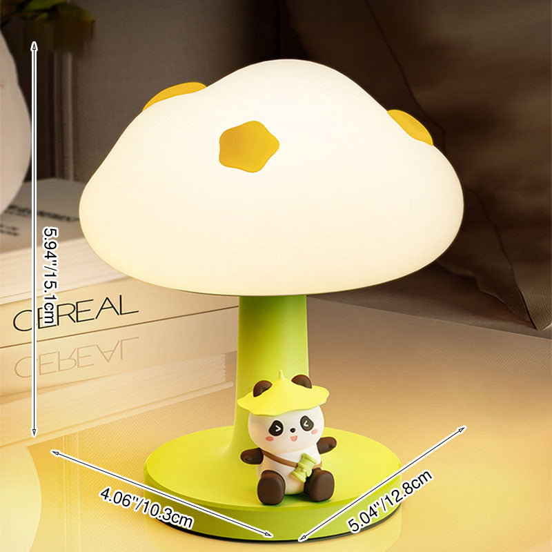 Zeitgenössische kreative Kinder Wolkenform Silikon ABS PVC LED Tischlampe für das Schlafzimmer 
