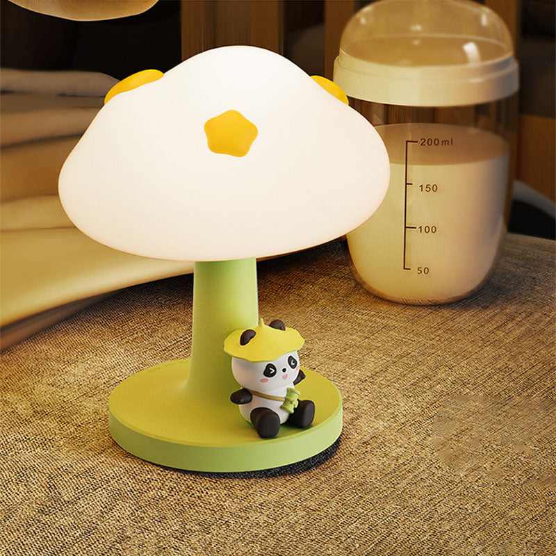 Zeitgenössische kreative Kinder Wolkenform Silikon ABS PVC LED Tischlampe für das Schlafzimmer 