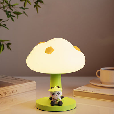 Contemporary Creative Kids Cloud Shape Silicone ABS PVC LED Table Lamp For Bedroom