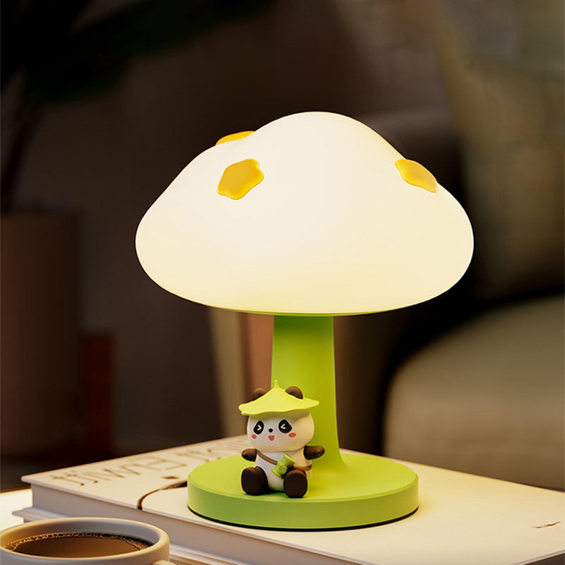 Zeitgenössische kreative Kinder Wolkenform Silikon ABS PVC LED Tischlampe für das Schlafzimmer 