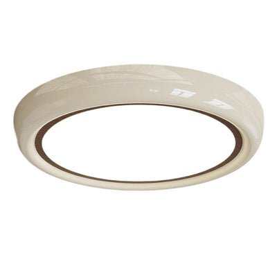 Modern Minimalist Round Acrylic Iron LED Flush Mount Ceiling Light For Bedroom