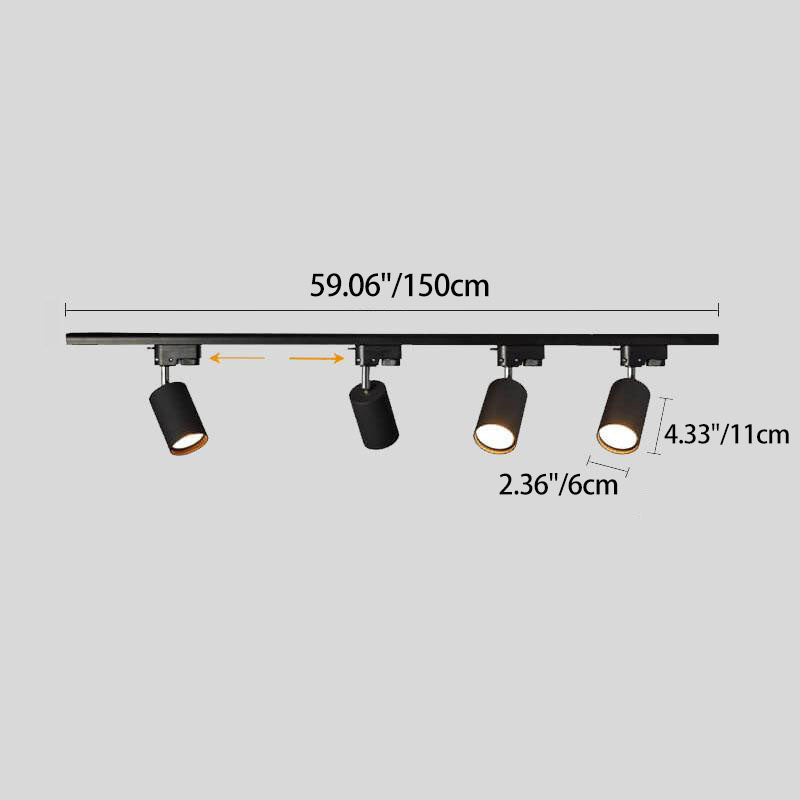 Modern Tubular Track Lighting 3/4/5 Light LED Flush Mount Lighting