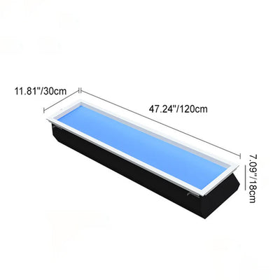 モダンスマートブルースカイアルミニウムLEDフラッシュマウントシーリングライト 