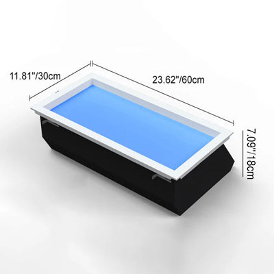 モダンスマートブルースカイアルミニウムLEDフラッシュマウントシーリングライト 