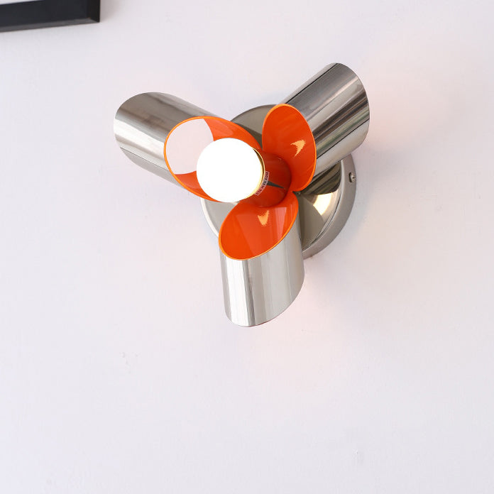 Contemporary Creative Iron Diamond & Round 1-Light Wall Sconce Lamp For Bedroom & Living Room