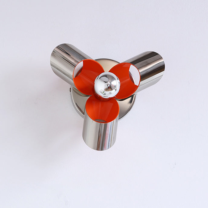 Contemporary Creative Iron Diamond & Round 1-Light Wall Sconce Lamp For Bedroom & Living Room