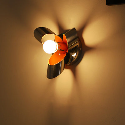 Contemporary Creative Iron Diamond & Round 1-Light Wall Sconce Lamp For Bedroom & Living Room