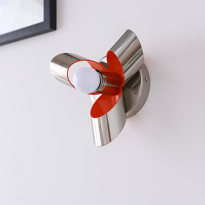 Contemporary Creative Iron Diamond & Round 1-Light Wall Sconce Lamp For Bedroom & Living Room