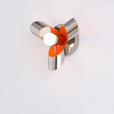 Contemporary Creative Iron Diamond & Round 1-Light Wall Sconce Lamp For Bedroom & Living Room