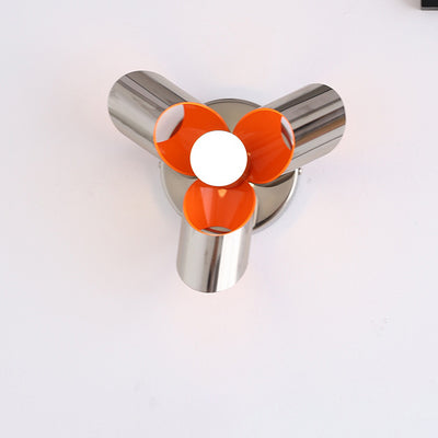 Contemporary Creative Iron Diamond & Round 1-Light Wall Sconce Lamp For Bedroom & Living Room