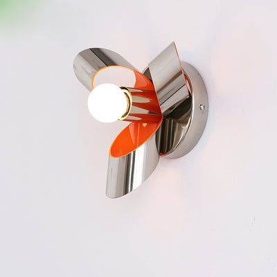 Contemporary Creative Iron Diamond & Round 1-Light Wall Sconce Lamp For Bedroom & Living Room