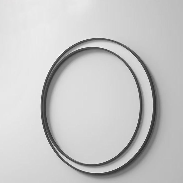 Modern Minimalist Stainless Steel & PC Round Moon LED Wall Sconce Lamp Outdoor Patio