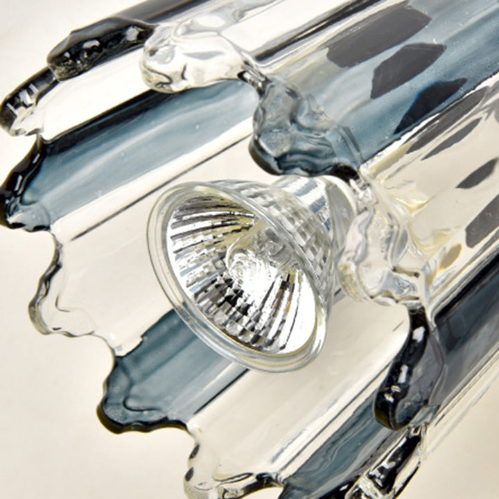 Moderne Art Deco Eisen-Glas- und Marmor-Rundbasis- &amp; Blumen-Schirm 1-Licht Aroma-Schmelzwachs-Tischlampe für Schlafzimmer &amp; Wohnzimmer 