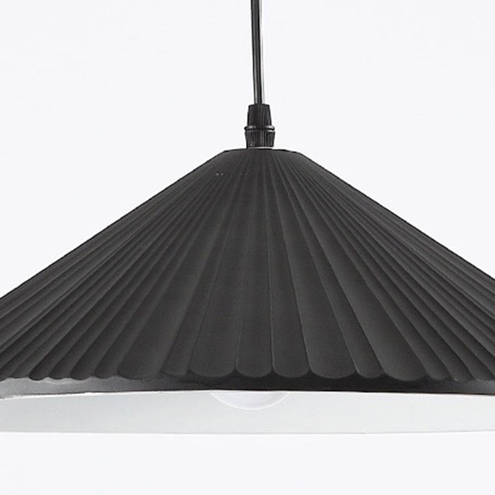 Contemporary Nordic Resin Conical 1-Light Pendant Light For Bedroom &amp; Living Room