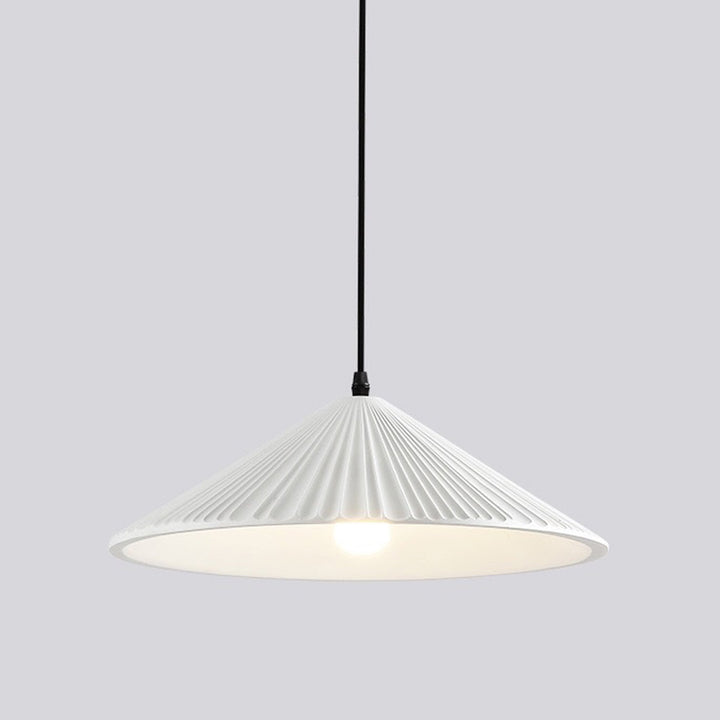 Contemporary Nordic Resin Conical 1-Light Pendant Light For Bedroom &amp; Living Room