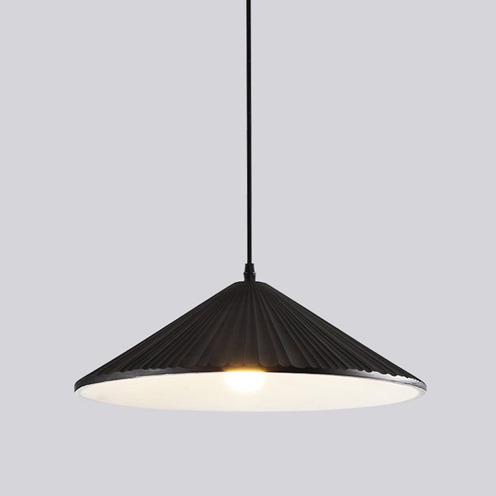 Contemporary Nordic Resin Conical 1-Light Pendant Light For Bedroom &amp; Living Room