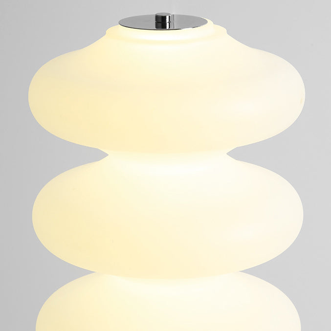 Contemporary Creative Acrylic & Marble LED Table Lamp With Multi-Oval Design For Bedroom & Living Room