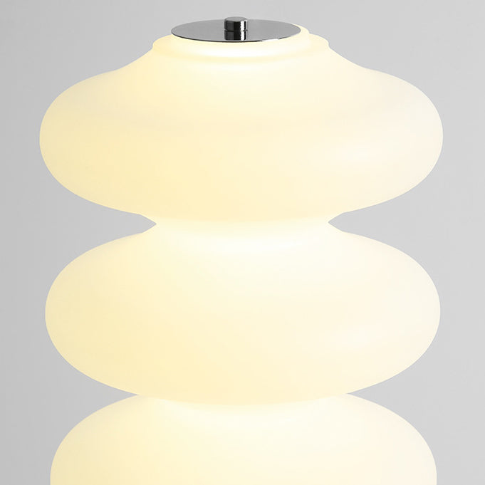 Contemporary Creative Acrylic & Marble LED Table Lamp With Multi-Oval Design For Bedroom & Living Room