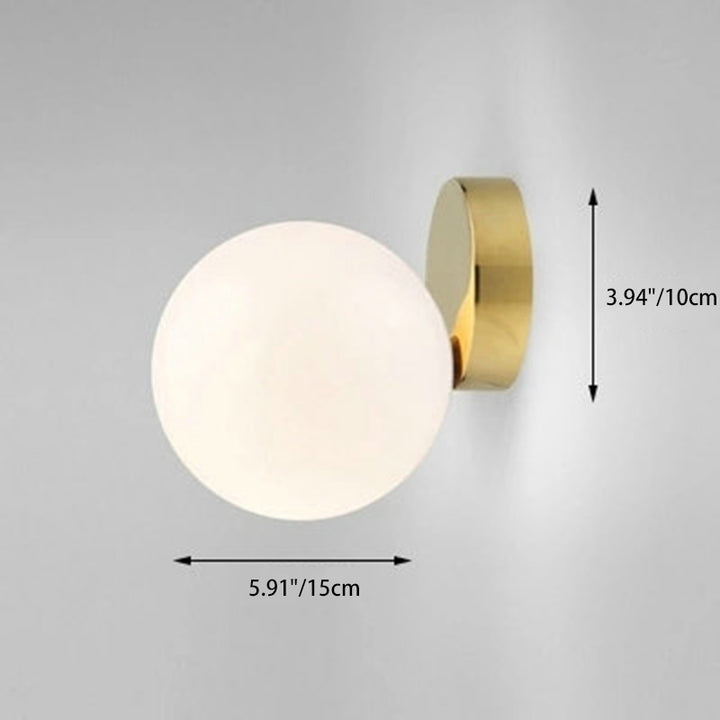 Contemporary Nordic Iron &amp; Glass Globe 1-Light Semi-Flush Mount Ceiling Light For Bedroom &amp; Living Room