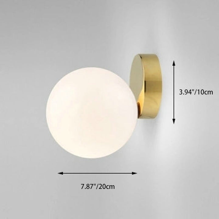 Contemporary Nordic Iron &amp; Glass Globe 1-Light Semi-Flush Mount Ceiling Light For Bedroom &amp; Living Room