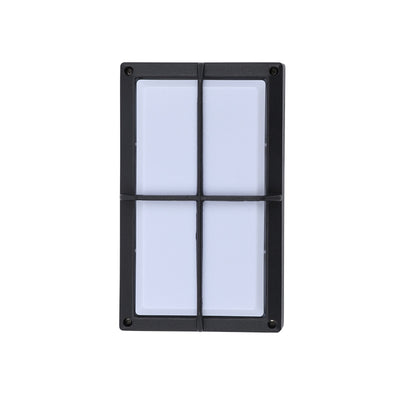 Moderne minimalistische Aluminium- und PC-Gitterförmige wasserdichte LED-Außenwandleuchte für Terrasse und Balkon 