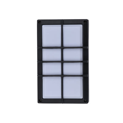 Moderne minimalistische Aluminium- und PC-Gitterförmige wasserdichte LED-Außenwandleuchte für Terrasse und Balkon 
