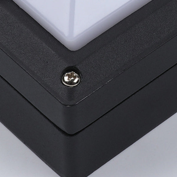 Modern Minimalist Aluminum &amp; PC Square Waterproof LED Outdoor Wall Light For Patio &amp; Balcony
