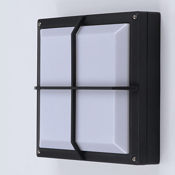 Modern Minimalist Aluminum &amp; PC Square Waterproof LED Outdoor Wall Light For Patio &amp; Balcony