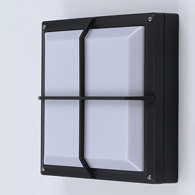 Moderner minimalistischer Aluminium- & PC-Quadrat-Wasserdichter LED-Außenwandleuchte für Terrasse & Balkon 