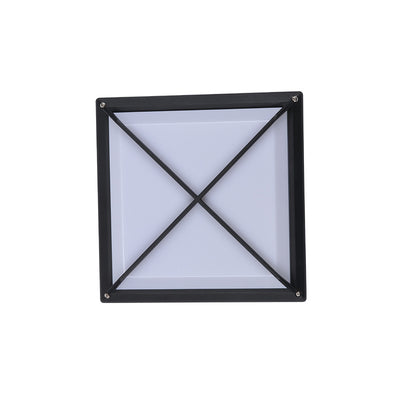 Moderner minimalistischer Aluminium- & PC-Quadrat-Wasserdichter LED-Außenwandleuchte für Terrasse & Balkon 