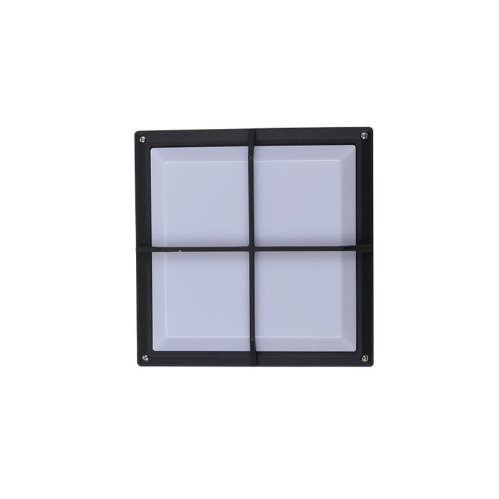 Modern Minimalist Aluminum &amp; PC Square Waterproof LED Outdoor Wall Light For Patio &amp; Balcony