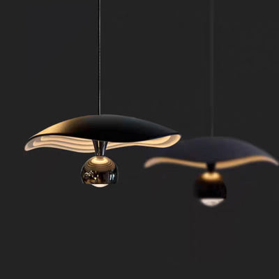 Modern Luxury Aluminum & Acrylic Irregular Round Sphere LED Pendant Light For Bedroom & Living Room