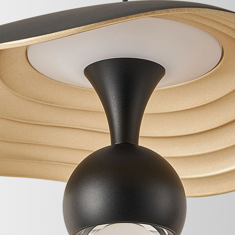Modern Luxury Aluminum & Acrylic Irregular Round Sphere LED Pendant Light For Bedroom & Living Room