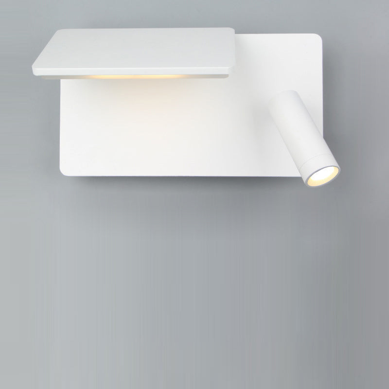 Modern Minimalist Aluminum Rectangular LED Wall Sconce Lamp For Bedroom & Living Room