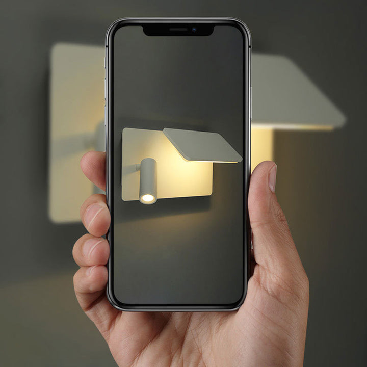 Applique murale LED rectangulaire en aluminium minimaliste moderne pour chambre et salon 