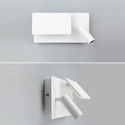 Modern Minimalist Aluminum Rectangular LED Wall Sconce Lamp For Bedroom & Living Room