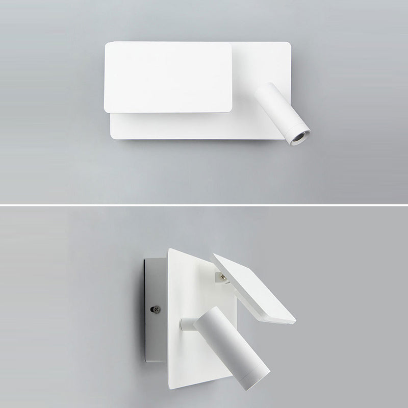 Modern Minimalist Aluminum Rectangular LED Wall Sconce Lamp For Bedroom & Living Room