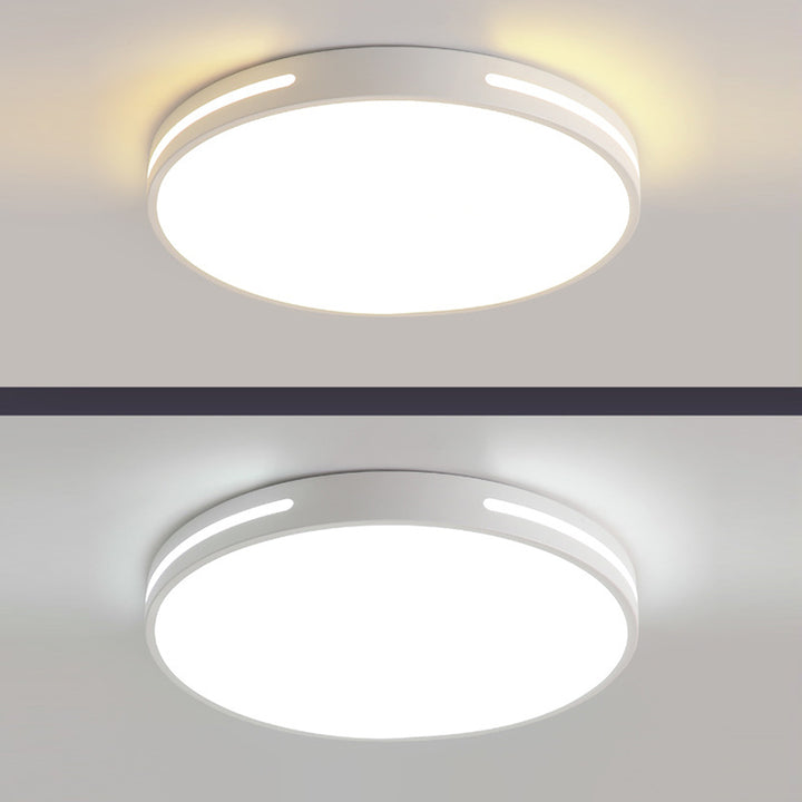 Plafonnier LED Rond Minimaliste Moderne en Fer et Acrylique pour Chambre et Salon 