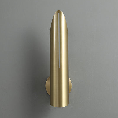 Modern Luxury Copper Triangular Cylindrical 1-Light Wall Sconce Lamp For Living Room And Bedroom