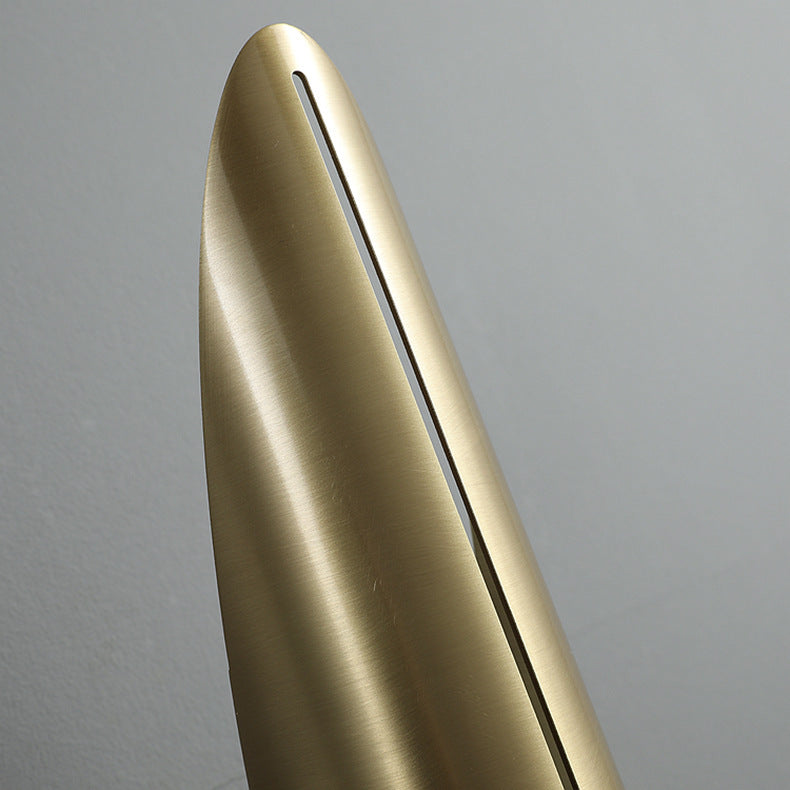 Modern Luxury Copper Triangular Cylindrical 1-Light Wall Sconce Lamp For Living Room And Bedroom