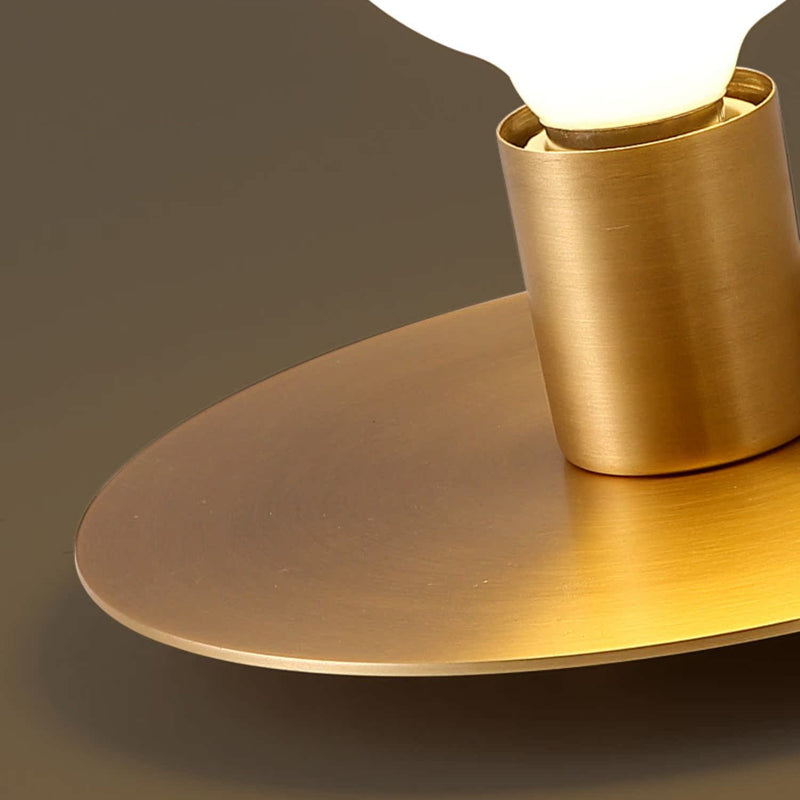Modern Minimalist Iron Square And Round 1-Light Flush Mount Ceiling Light For Living Room
