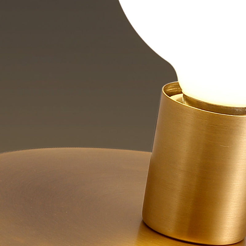 Modern Minimalist Iron Square And Round 1-Light Flush Mount Ceiling Light For Living Room