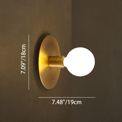 Modern Minimalist Iron Square And Round 1-Light Flush Mount Ceiling Light For Living Room