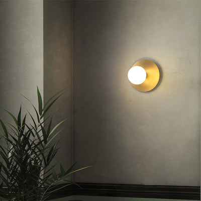 Modern Minimalist Iron Square And Round 1-Light Flush Mount Ceiling Light For Living Room