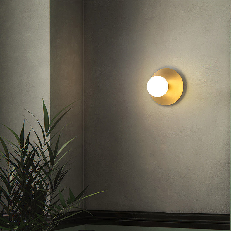 Modern Minimalist Iron Square And Round 1-Light Flush Mount Ceiling Light For Living Room