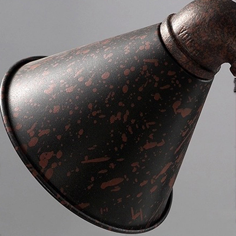 Traditional Industrial Iron Pipe-Shaped 1-Light Table Lamp For Bedroom