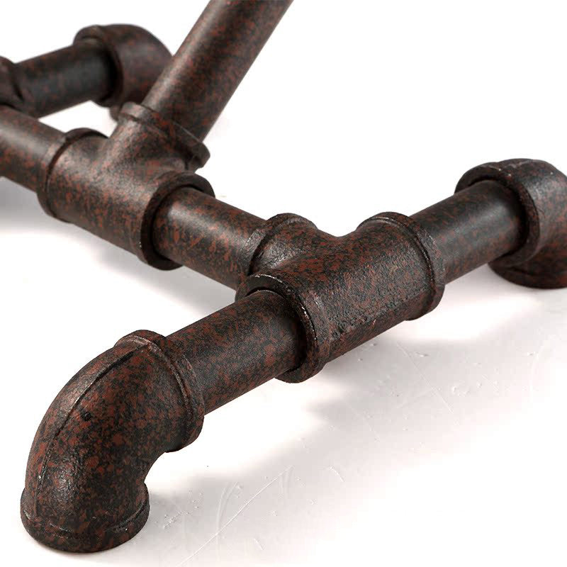 Traditional Industrial Iron Pipe-Shaped 1-Light Table Lamp For Bedroom
