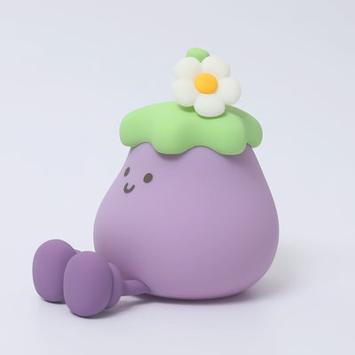 Contemporary Creative Silicone Eggplant-Shaped LED Table Lamp For Bedroom