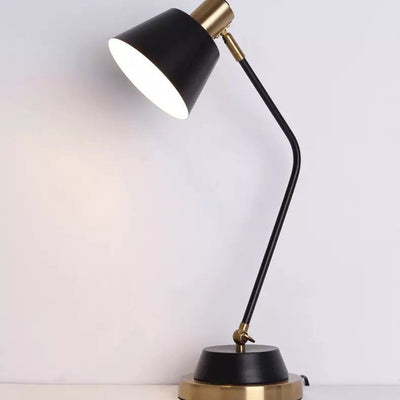 Modern Minimalist Iron Cylinder Shade 1-Light Table Lamp For Living Room